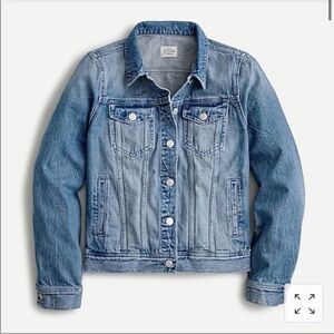 J. Crew Classic Denim Jean Jacket Brilliant Day Wash XL